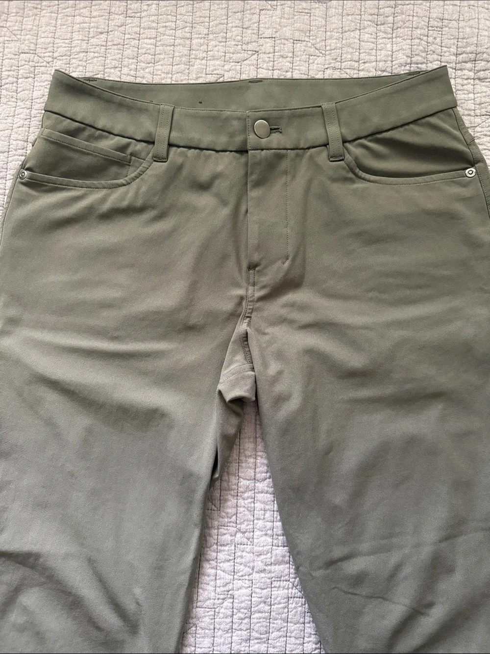 Lululemon ABC Slim-Fit Pant (31”x28”) - Olive Green - Picture 2 of 4